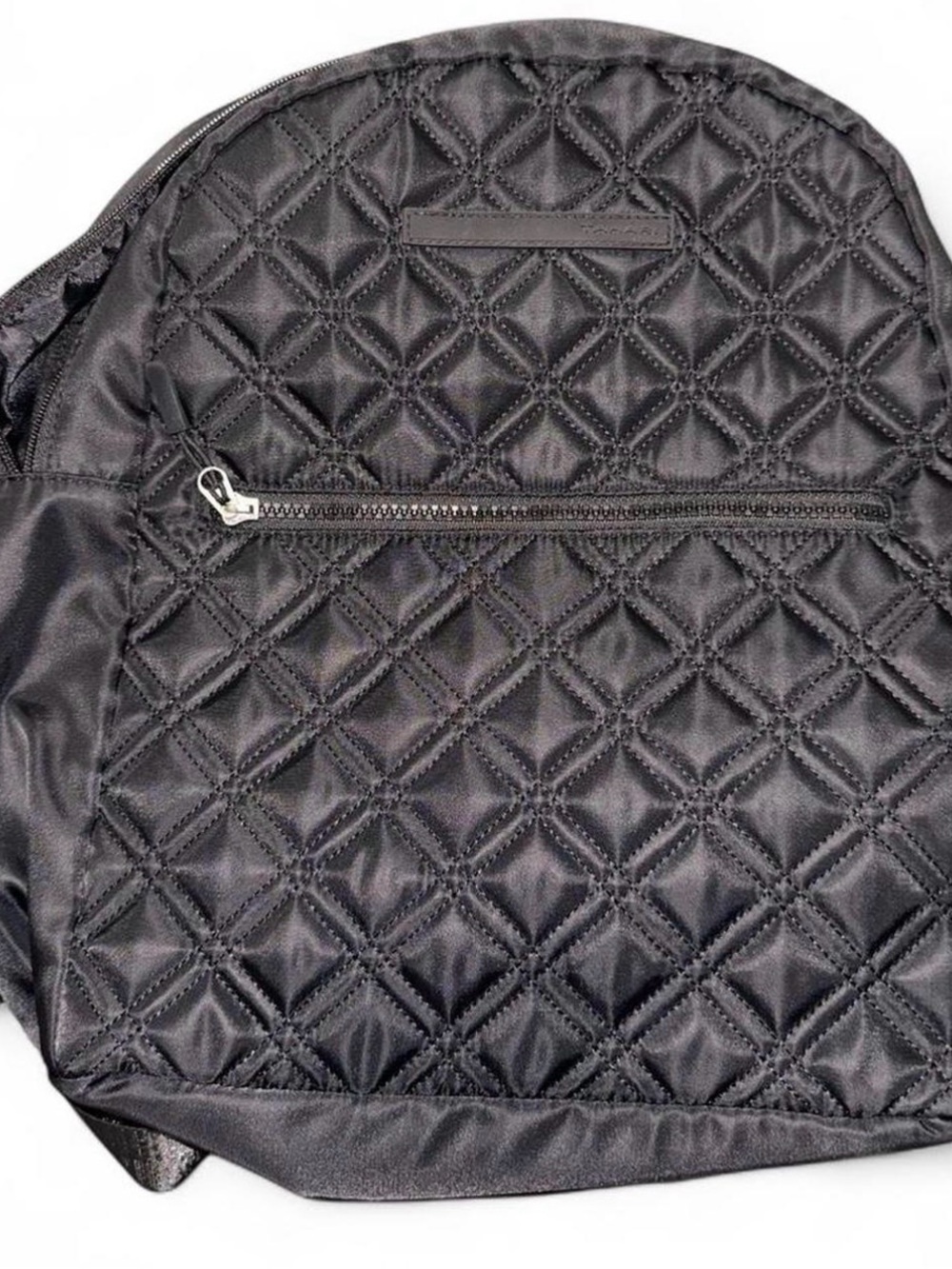 Black Quilted Backpack (Tahari)